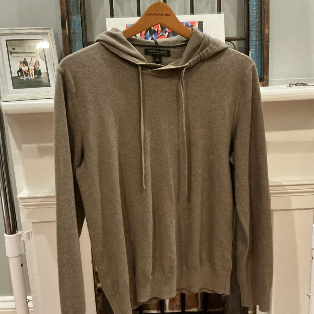 Banana Republic Taupe Knit Hoodie